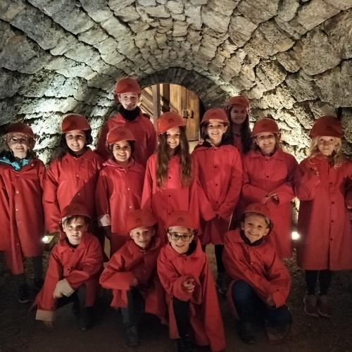 Gruppenfoto im Stollen