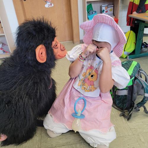 Kinderkostüm Baby und Affe