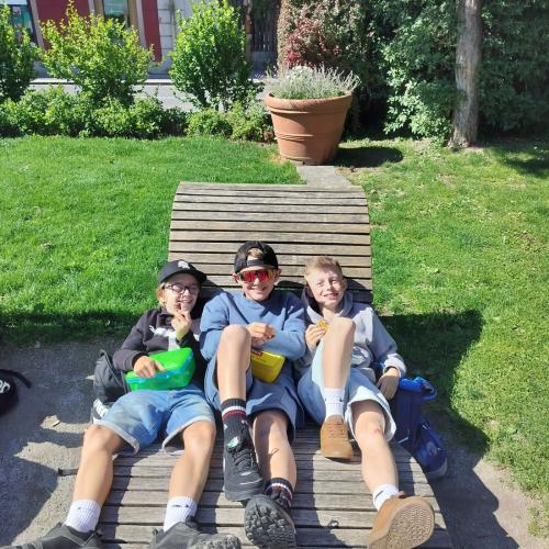 Jungs chillen