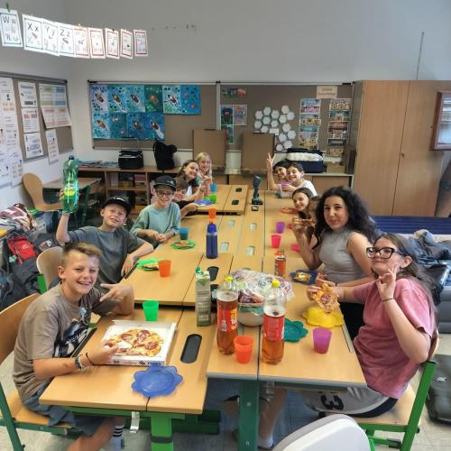 Pizza zum Abendessen