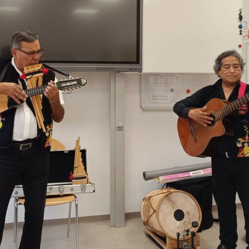 Musiker spielen