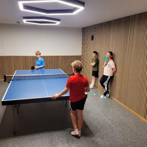 Beim Tischtennistisch